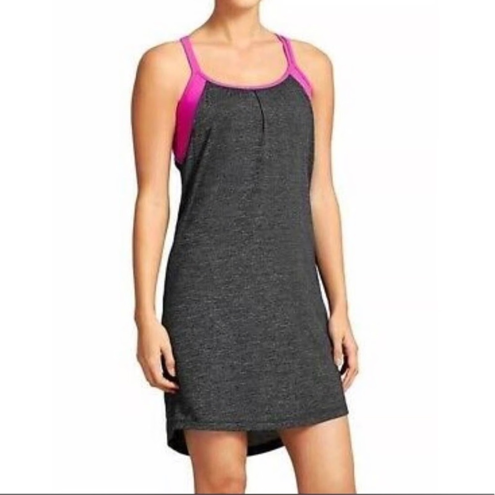 Athleta Gray and Pink Women's Dress